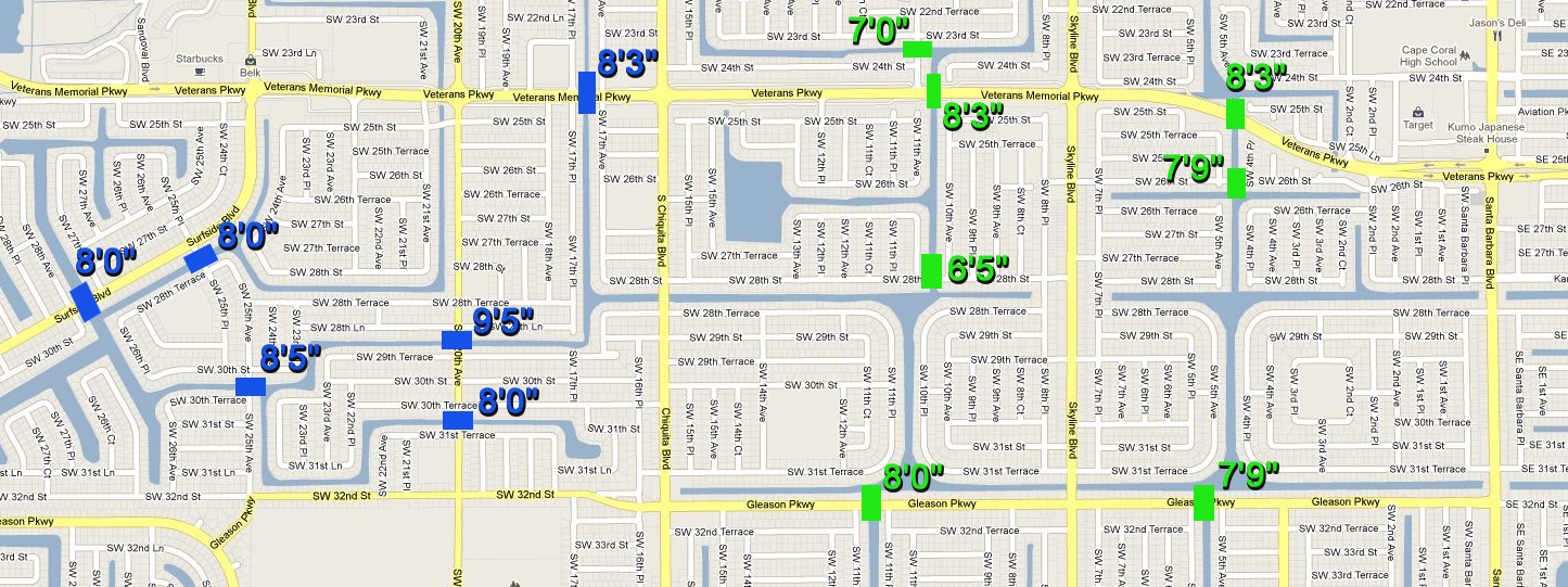 Cape Coral Canals and Bridges