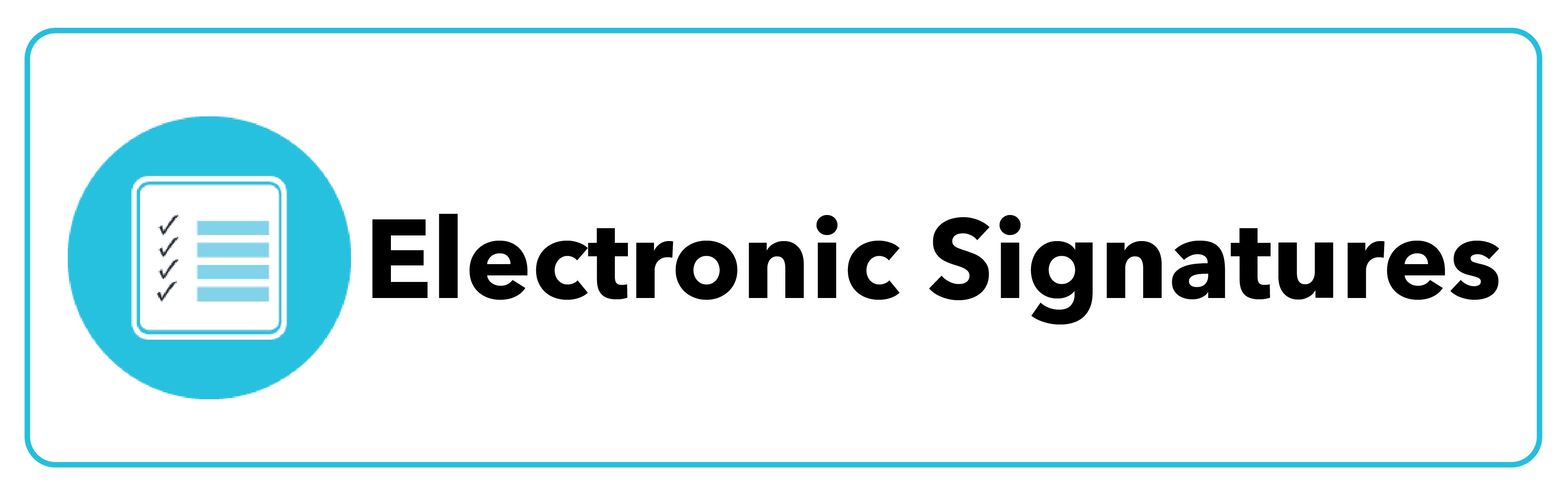 Electronic Signatures