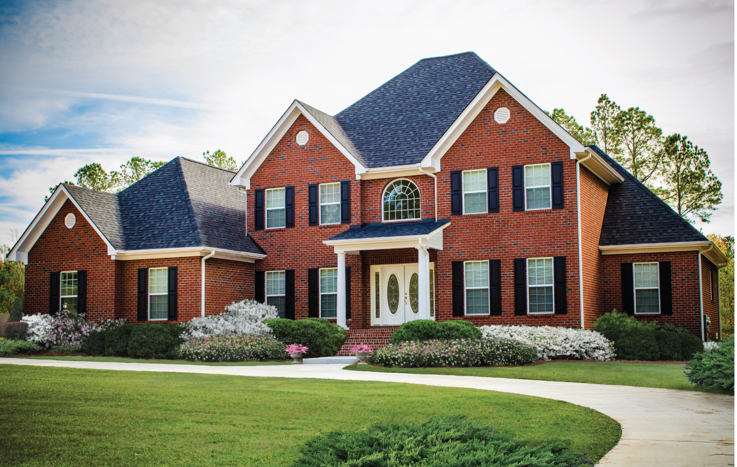 all brick custom home