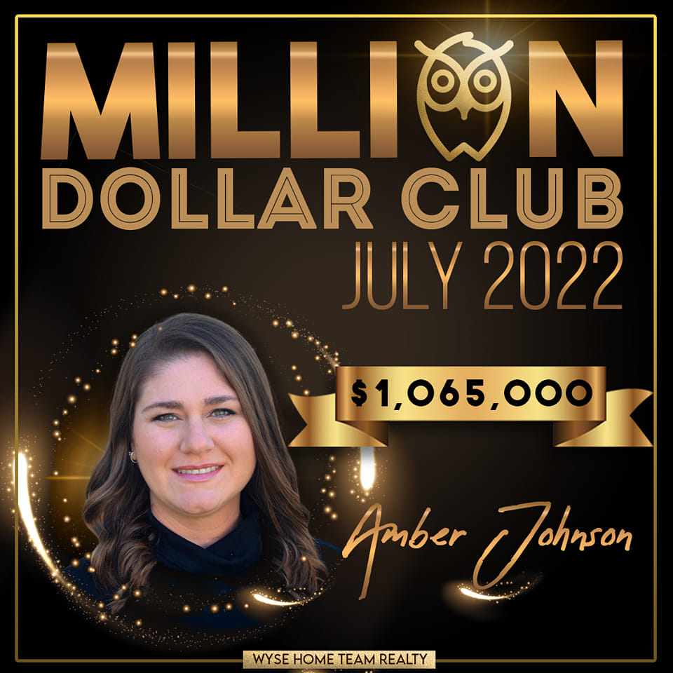 Amber Johnson July 2022 Million Dollar club