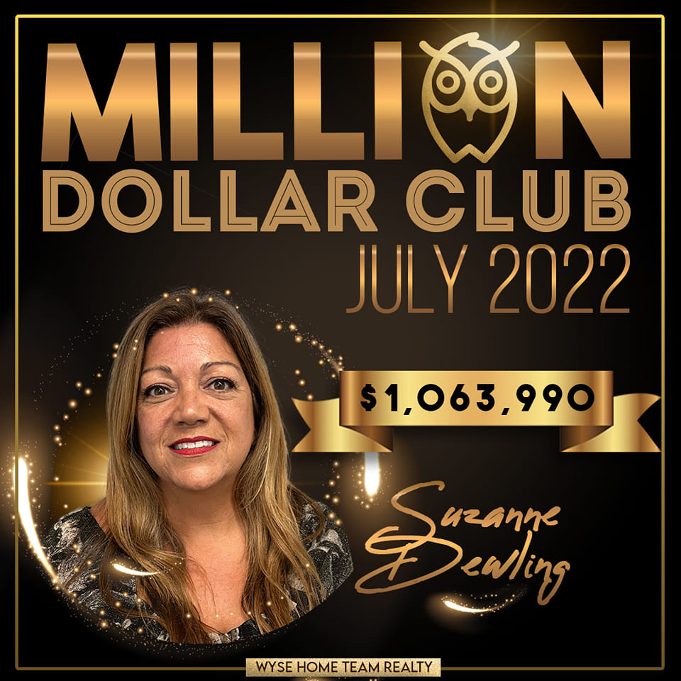 Suzanne Dwelling July 2022 Million Dollar club