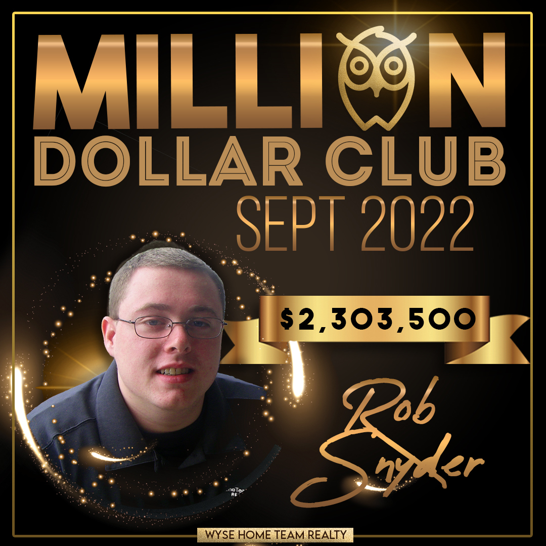 Rob Snyder $2 Million sales volume for September 2022