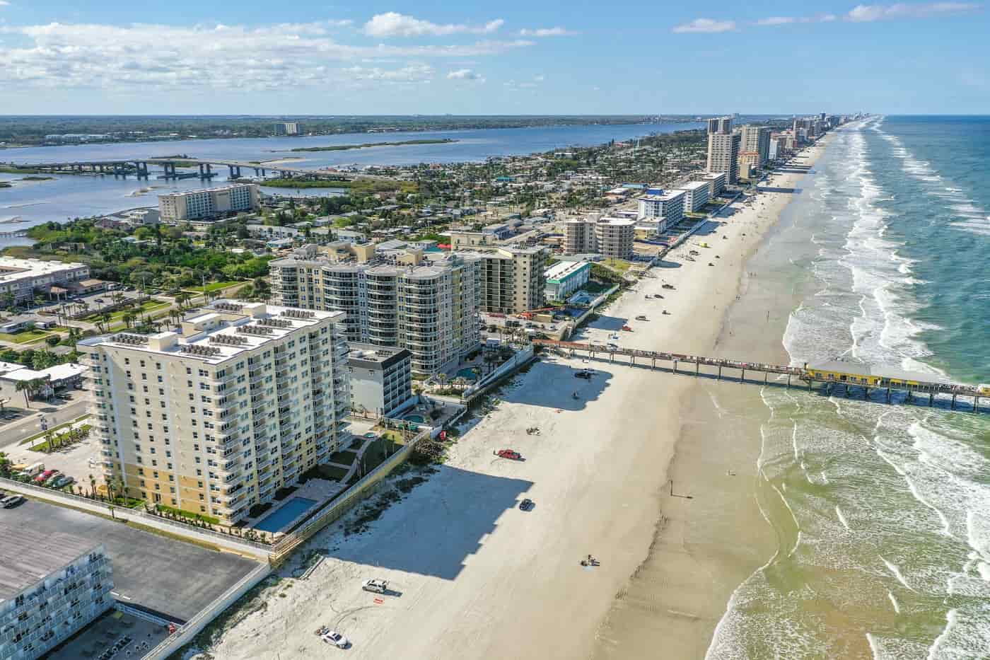 Aerial View of Oceanfront Condos
