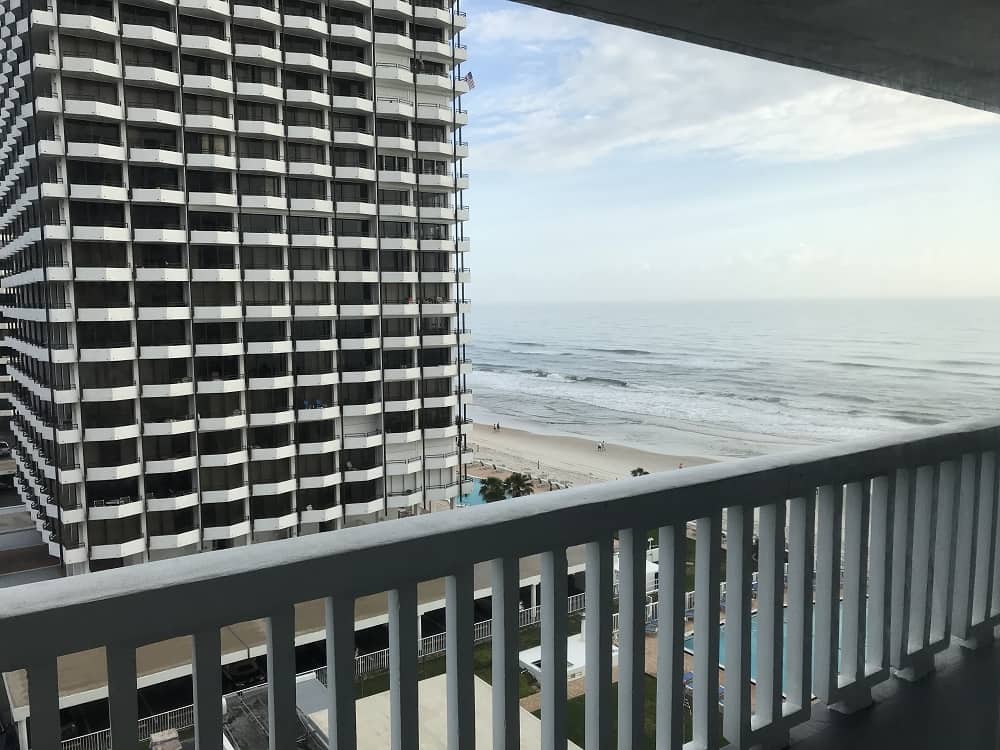 ocean view from a condo