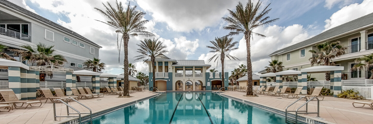 photo of a condo complex pool 