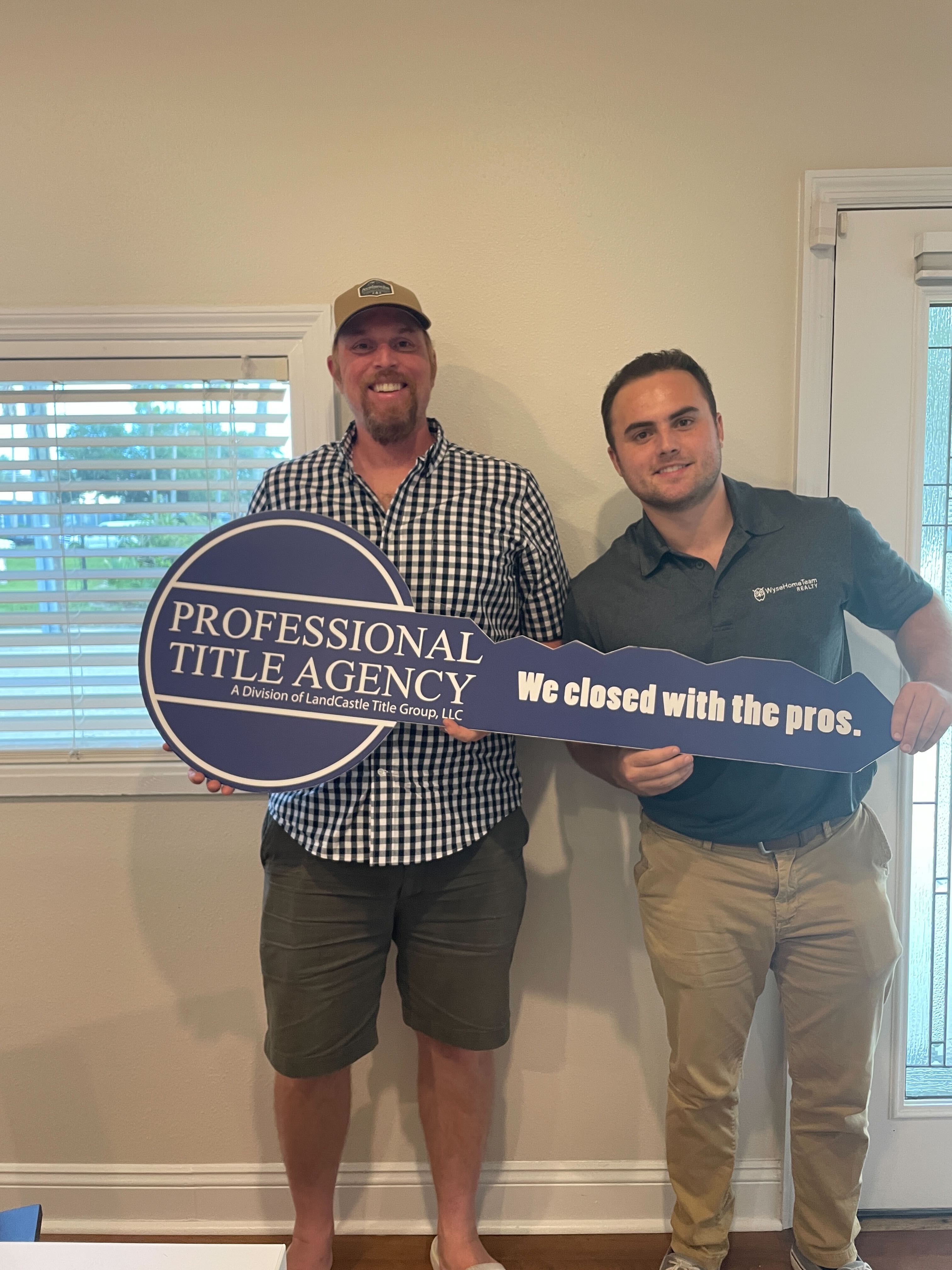 matt brewer at closing with one of his clients