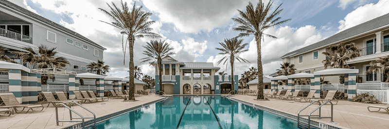 photo of a condo complex pool 