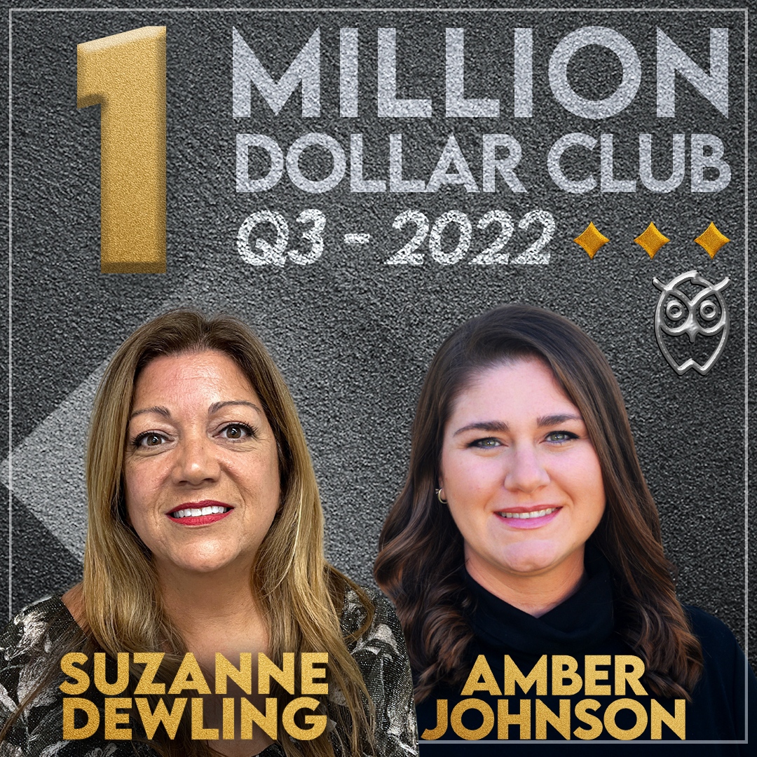 Suzanne Dweling $1 Million sales volume for Q3 2022