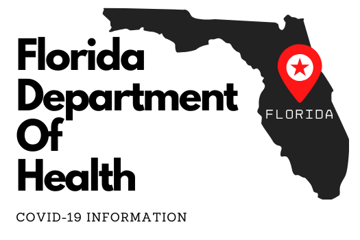 Button to access COVID 19 info from Florida DOH