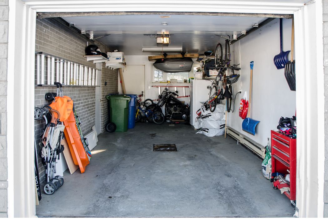 image of a clean garage as one of the home improvements