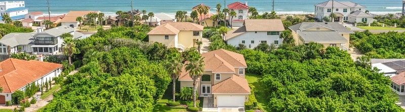 photo of a flagler beach neighborhood