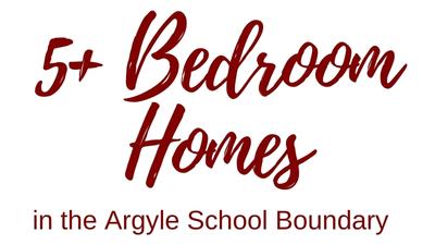 Homes for Sale Argyle ISD, Argyle Texas 5 Bedrooms