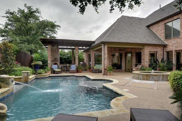 Colleyville Texas Home for Sale with swimming pool and spa