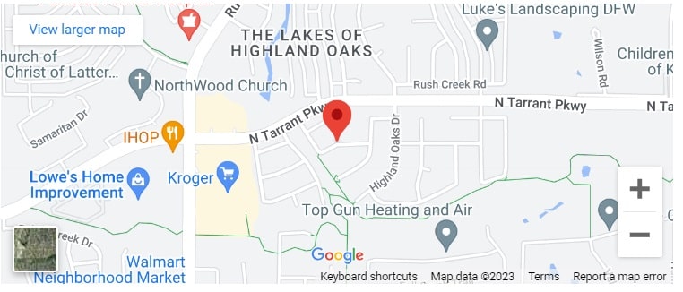 Map of Highland Creek Estates Addition, Keller, TX