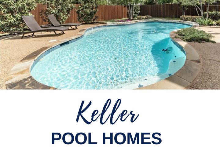 Homes with backyard pool Keller TX 76248