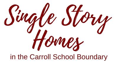 One Level Single Story Homes Carroll ISD Southlake TX
