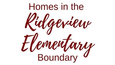 Homes in the Ridgeview Elementary Boundary KISD