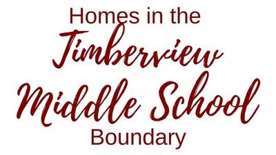 Timberview Middle School Boundary Homes for Sale, Keller School District 