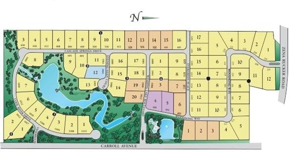 Winding Creek Southlake site plan map