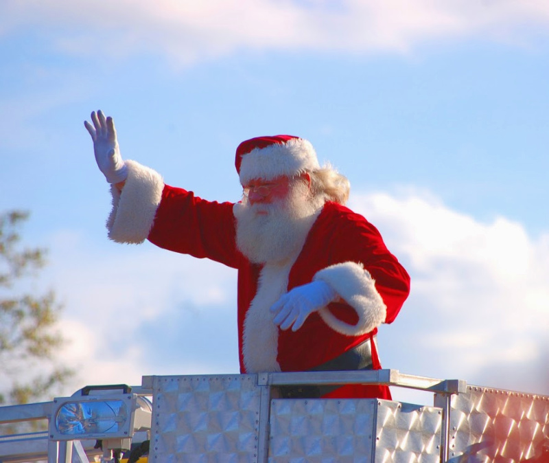 Santa at the Summerville Christmas Parad
