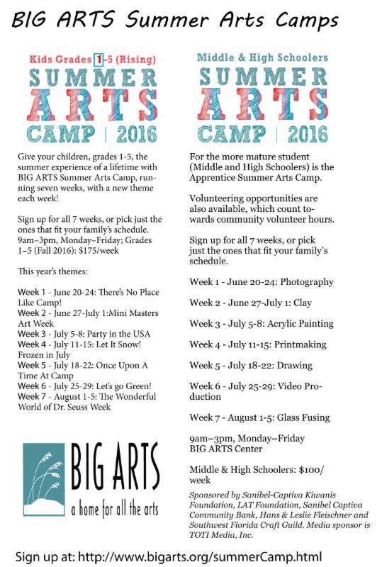 big arts summer camp