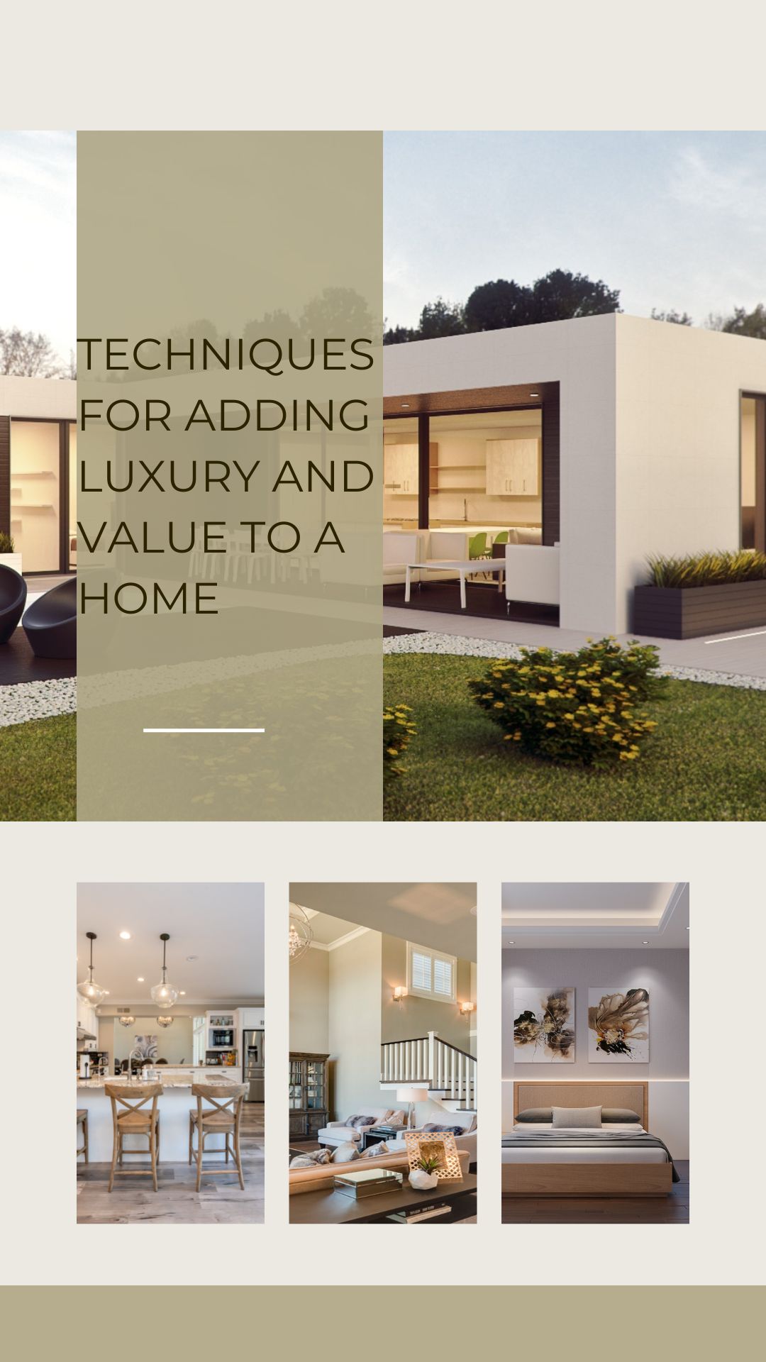 Techniques for Adding Luxury and Value to a Home