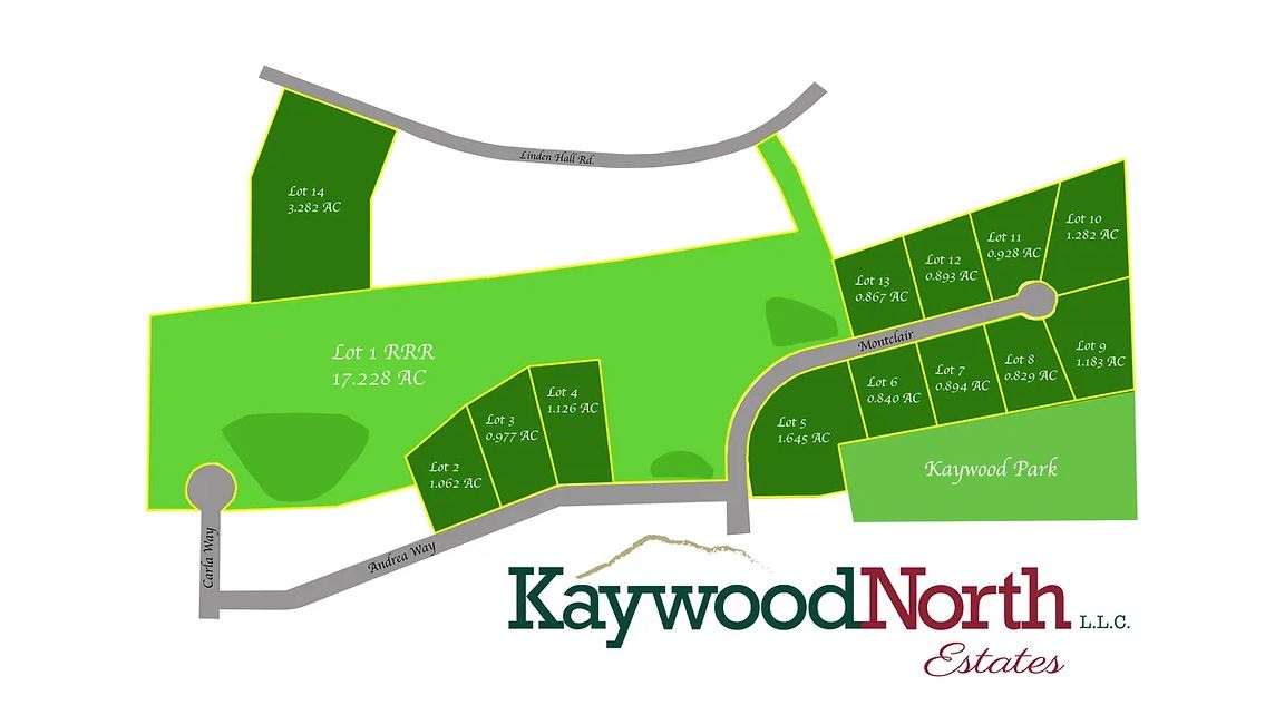 Site Map for Kaywood North Estates