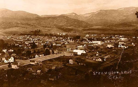 Historical Photo of Downtown Steamboat Springs Colorado