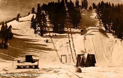 Historical Photo of Ski Jump on Howelsen Hill in Steamboat Springs