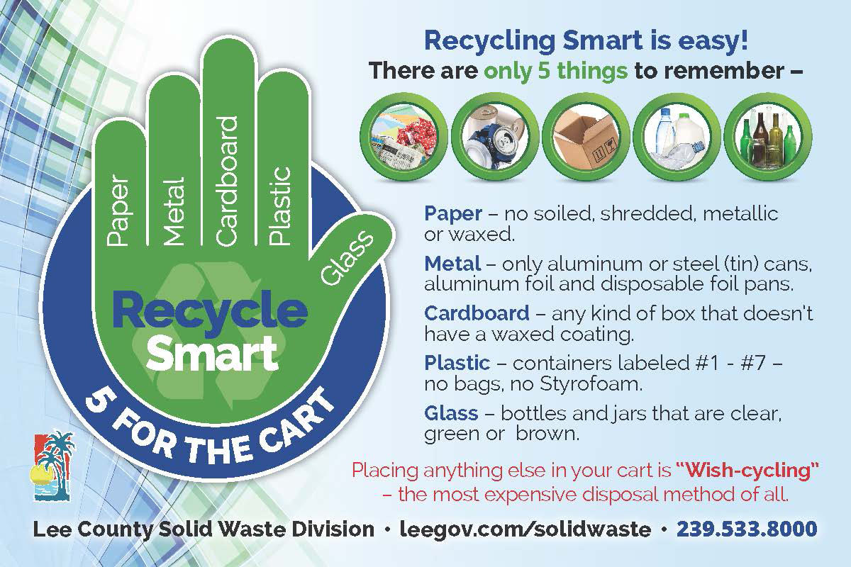 Lee County Ties for Top Recycling County in Florida