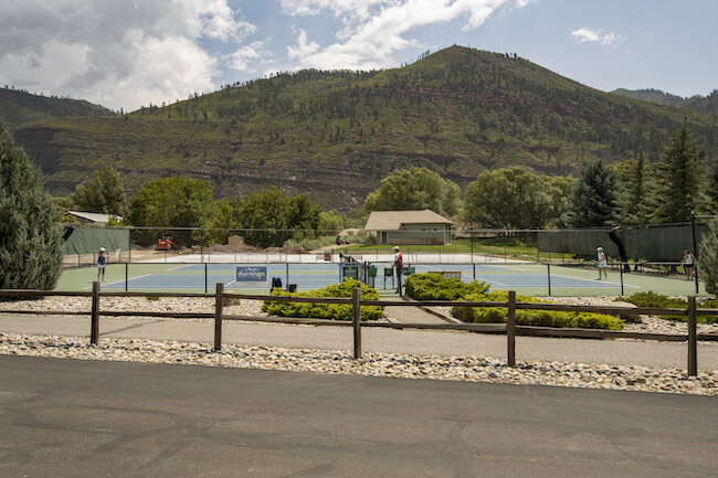 Dalton Ranch Neighborhood Tennis Courts in Animas Valley Colorado