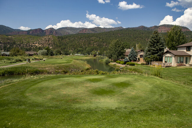 Dalton Ranch North Neighborhood Golf Green in Animas Valley Colorado