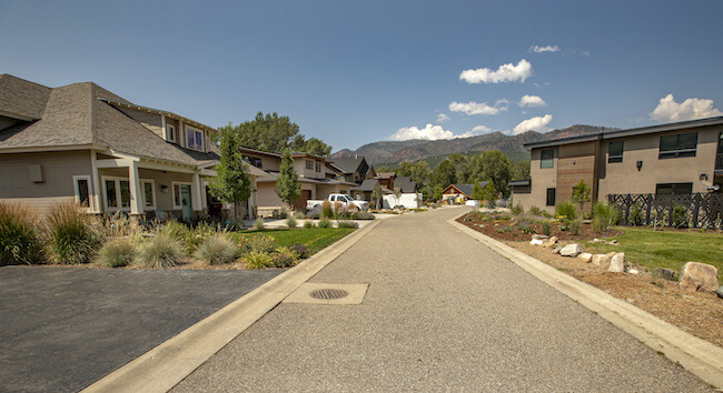 The Cove Neighborhood Street Animas Valley