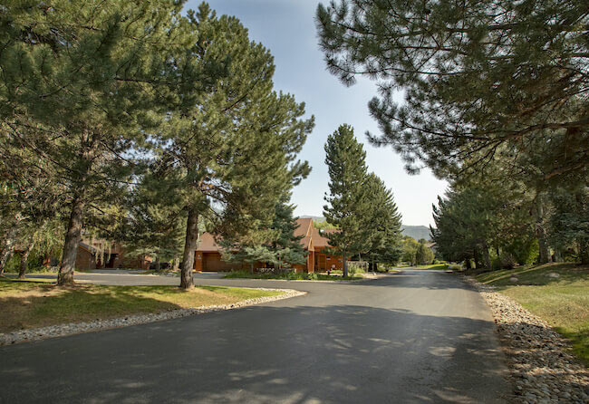 Tree Lined Street in The Ranch Community in Animas Valley