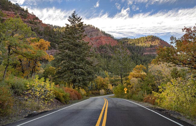 Falls Creek, Durango, Falls Creek Mountain Views in Autumn