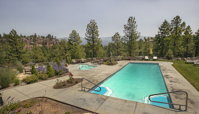 Tamarron Community Pool in the Resort Area of Durango Colorado