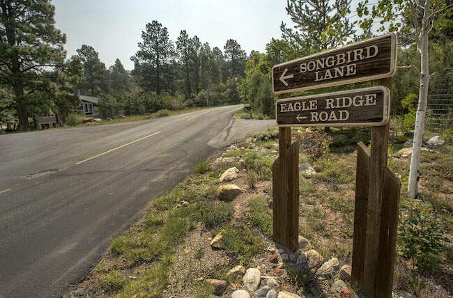 Timberline View Estates Street Signs in Durango Colorado