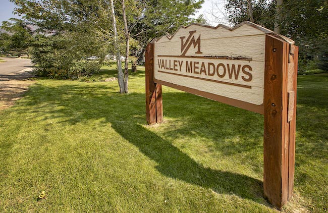 Valley Meadows Community Sign in Durango Colorado