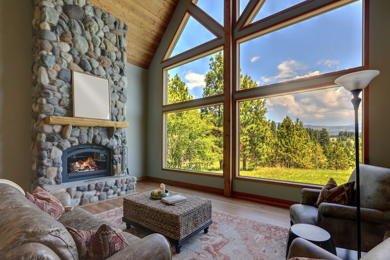 Mountain Modern Homes Typically Have Large Windows