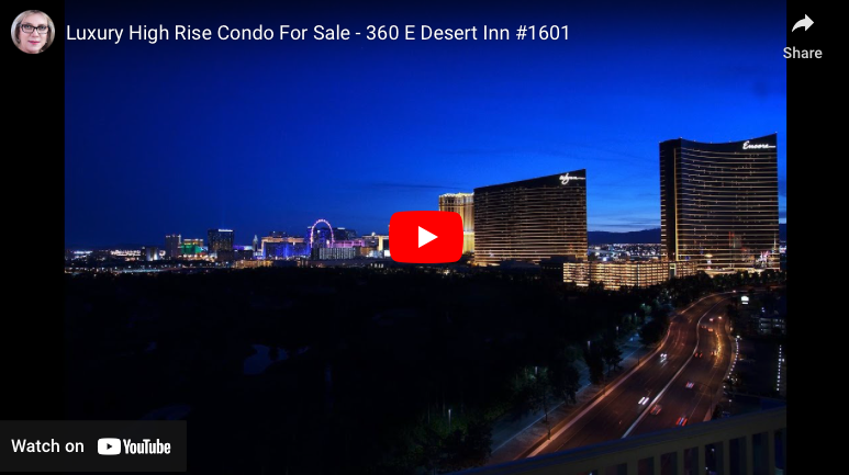Las Vegas High Rise Condo For Sale - 360 E Desert Inn, #1601