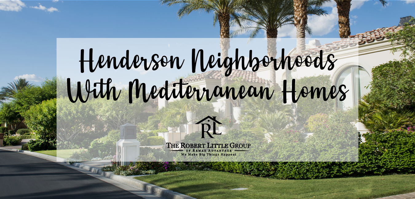 Henderson Communities With Mediterranean Style Homes