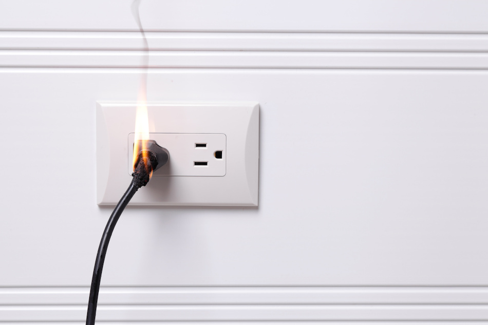 Lightning Causes Power Surge and Fire