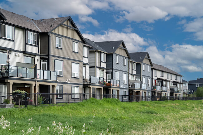 Homes in Williamstown Community in Airdrie, Alberta, Canada