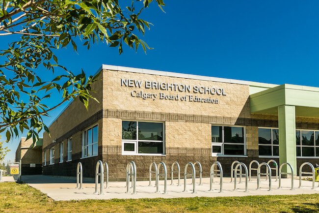 New Brighton School in Southeast Calgary, Alberta, Canada