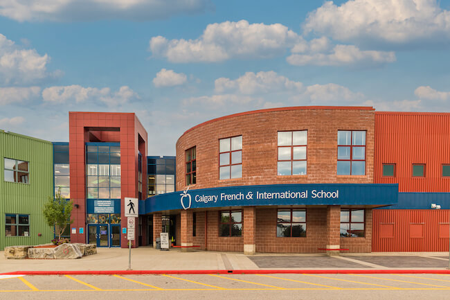Calgary French & International School in Cougar Ridge, West Calgary, Alberta, Canada