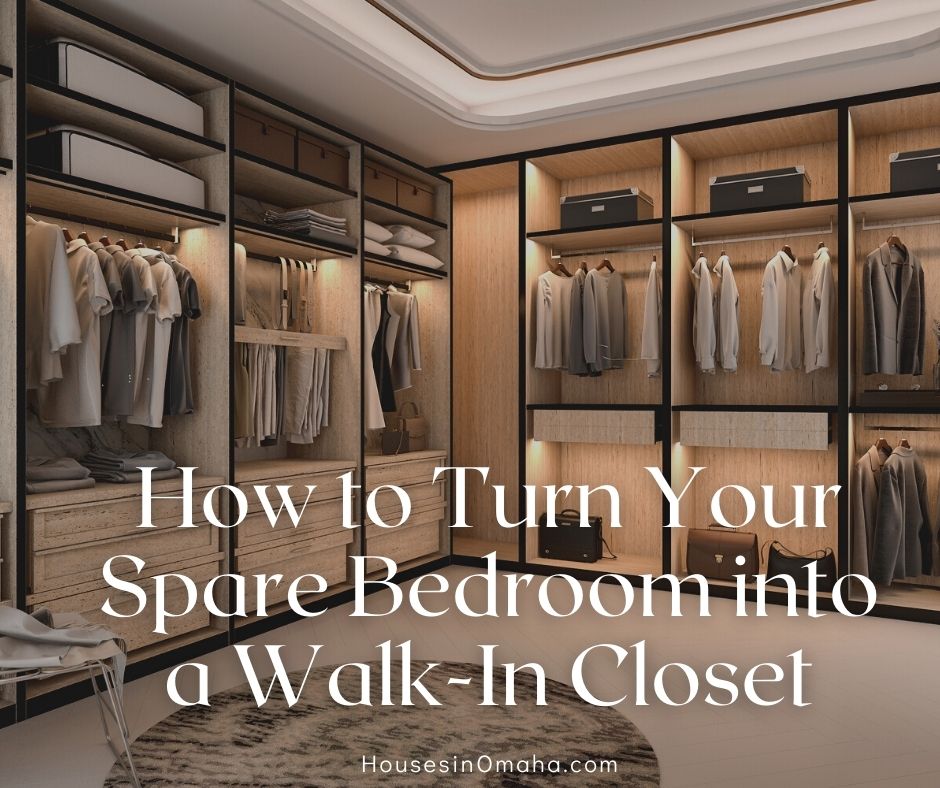 Convert extra bedroom to a large walk-in closet