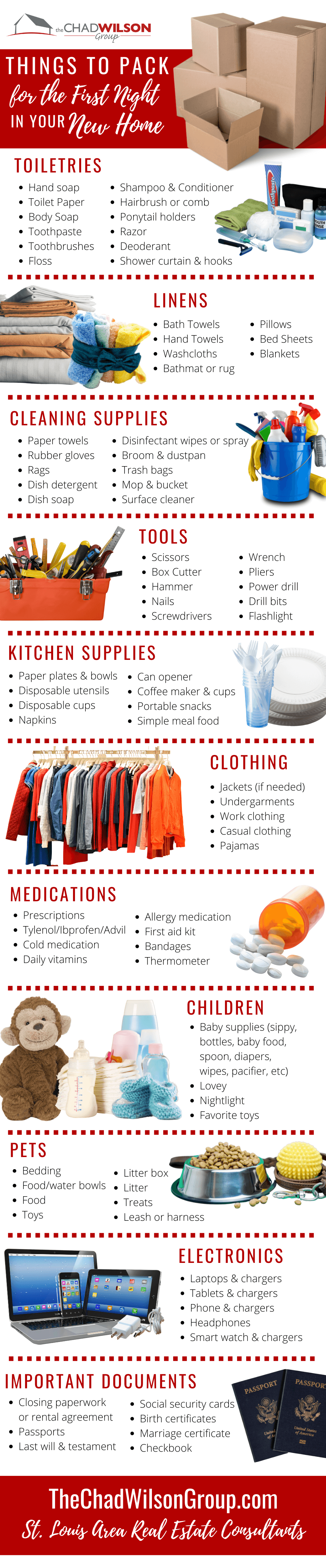 What To Pack For Your First Night Of a Move? [Infographic]