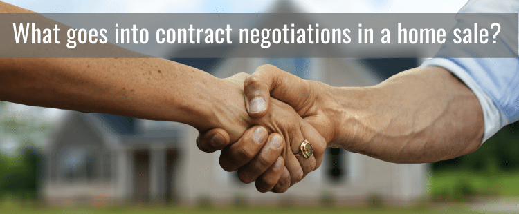 Home sale contract negotiations