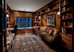 Study room at Rick Pitino house in Lexington KY
