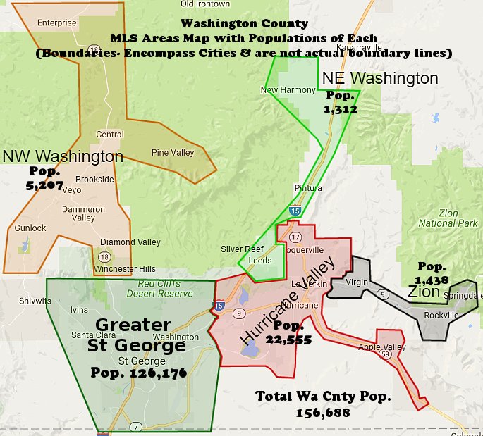 Washington County Utah Map - Alaine Leonelle